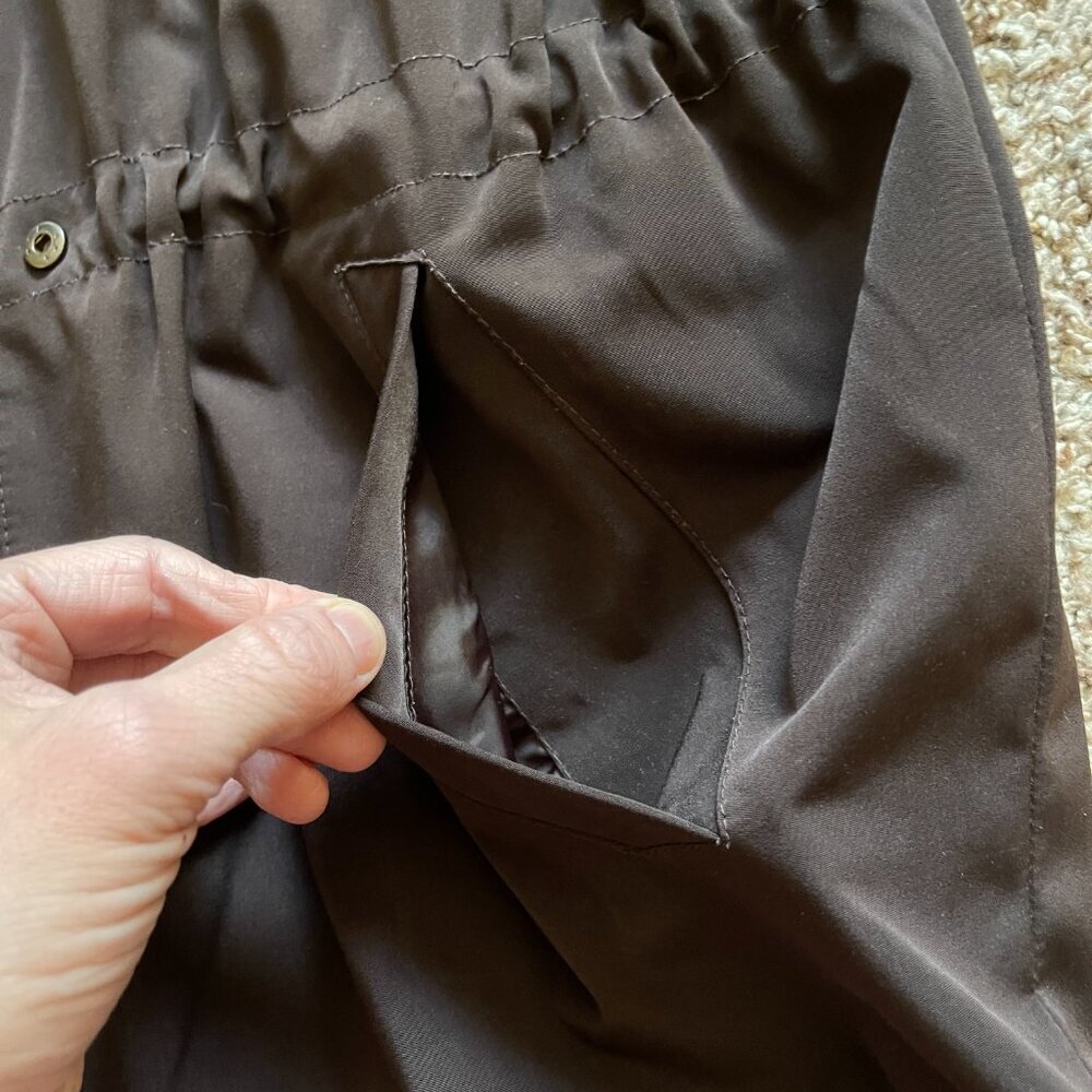 Liz Claiborne Vintage Brown Utility Jacket Women's Large - Collared - Picture 13 of 15